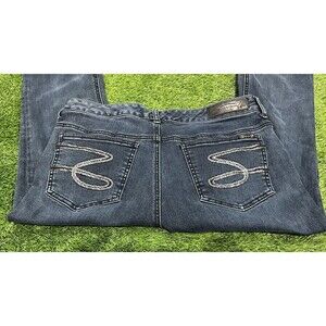 Seven7 Womens Y2K Jeans Blue 5 Pocket Slim Bootcut Denim Jeans Size 12 Sequin